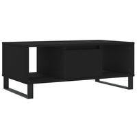 Tavolino da Salotto Nero 90x50x36,5 cm in Legno Multistratocod mxl 94802