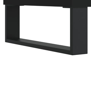 Tavolino da Salotto Nero 90x50x36,5 cm in Legno Multistrato 830597