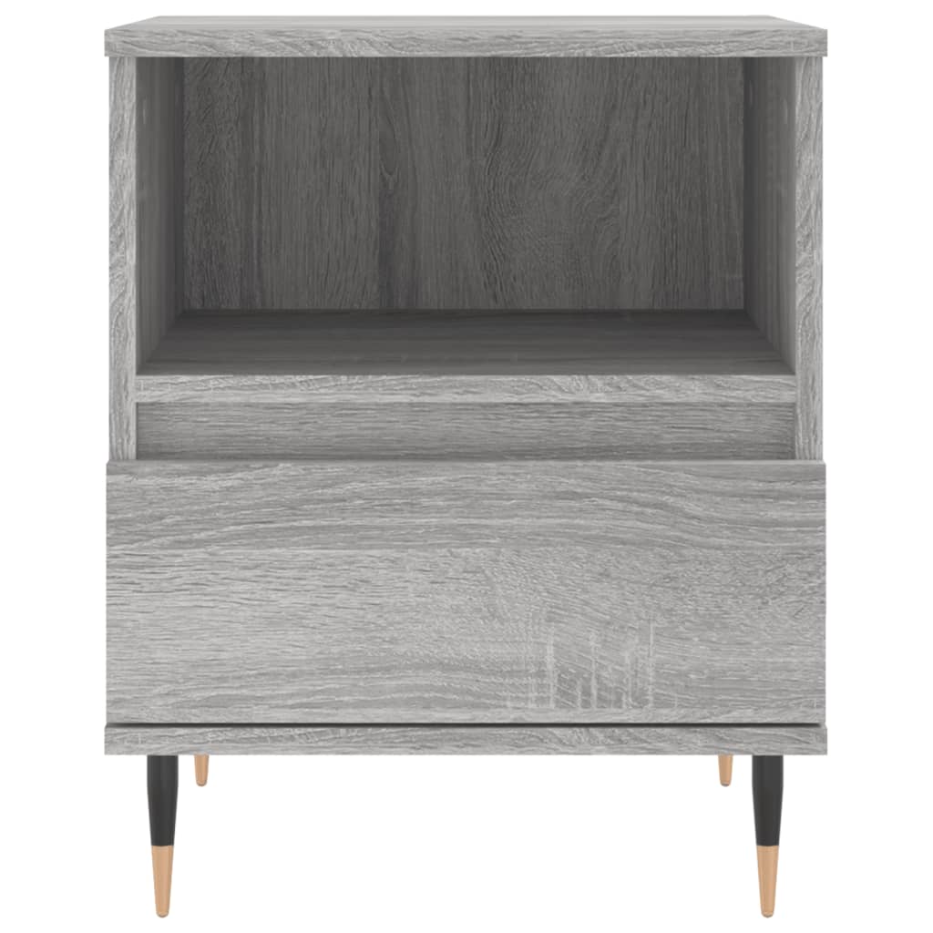Comodino Grigio Sonoma 40x35x50 cm in Legno Multistrato 830616