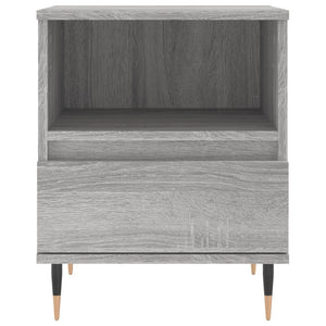 Comodino Grigio Sonoma 40x35x50 cm in Legno Multistrato 830616