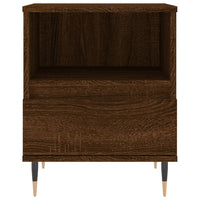 Comodini 2pz Rovere Marrone 40x35x50 cm in Legno Multistrato 830619