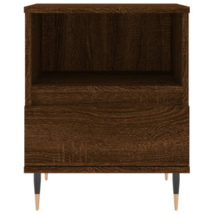 Comodini 2pz Rovere Marrone 40x35x50 cm in Legno Multistrato 830619