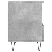 Comodino Grigio Cemento 40x35x50 cm in Legno Multistrato 830628