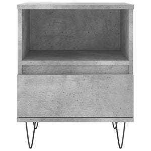 Comodini 2pz Grigio Cemento 40x35x50 cm in Legno Multistrato 830629