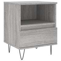 Comodini 2pz Grigio Sonoma 40x35x50 cm in Legno Multistrato 830633