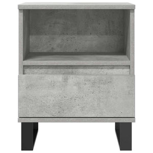 Comodini 2pz Grigio Cemento 40x35x50 cm in Legno Multistrato 830645