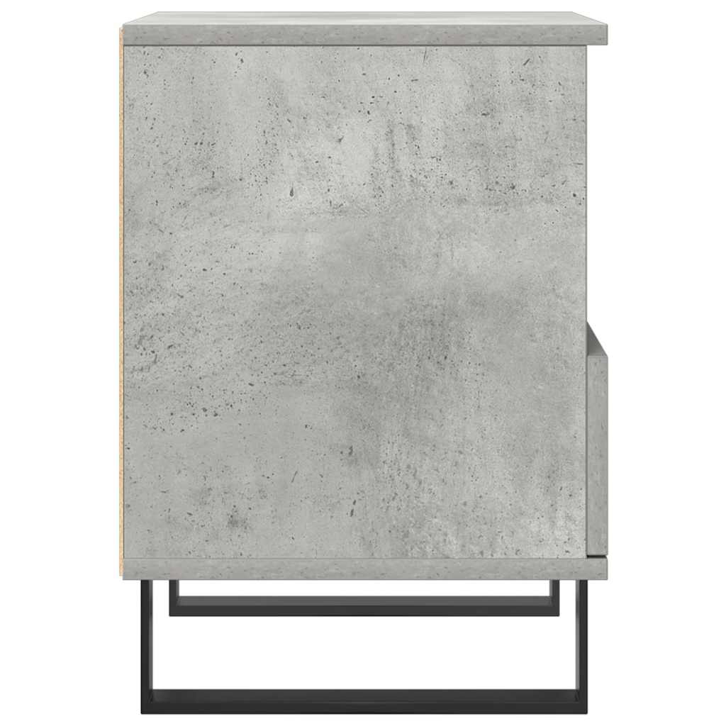 Comodini 2pz Grigio Cemento 40x35x50 cm in Legno Multistrato 830645