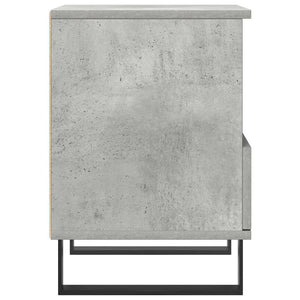 Comodini 2pz Grigio Cemento 40x35x50 cm in Legno Multistrato 830645
