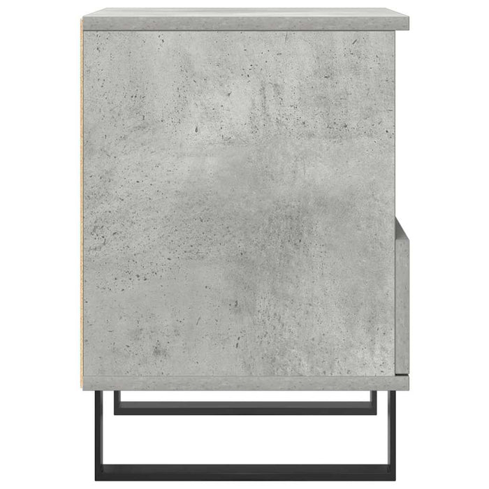 Comodini 2pz Grigio Cemento 40x35x50 cm in Legno Multistrato 830645