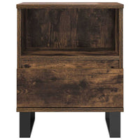 Comodini 2pz-Set di 2 Tavolino da notte Rovere Fumo 40x35x50 cm in Legno Multistrato 580769