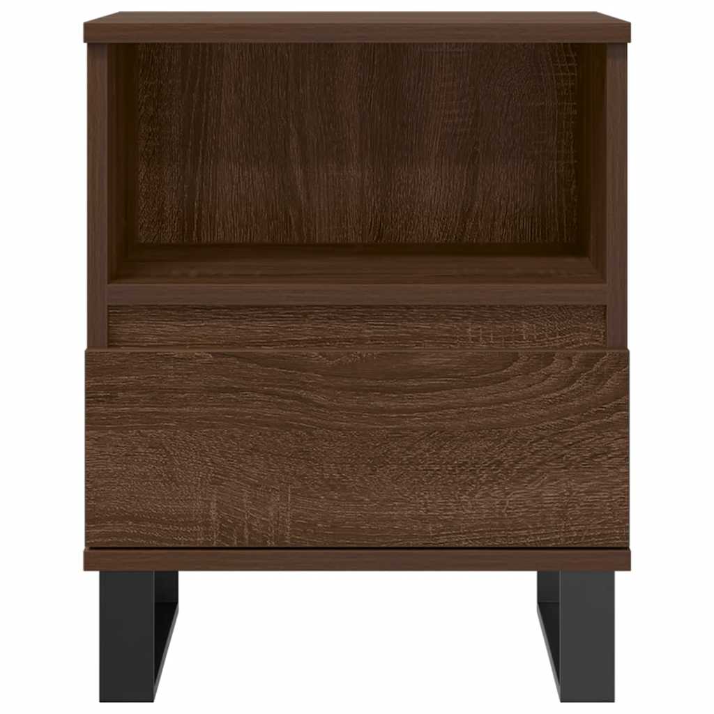 Comodino Rovere Marrone 40x35x50 cm in Legno Multistrato 830650