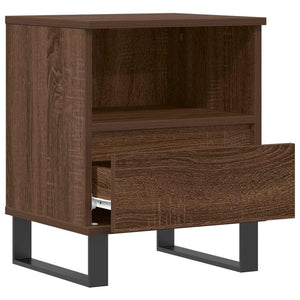 Comodino Rovere Marrone 40x35x50 cm in Legno Multistrato 830650