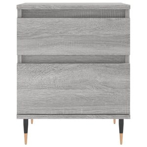 Comodino Grigio Sonoma 40x35x50 cm in Legno Multistrato 830664