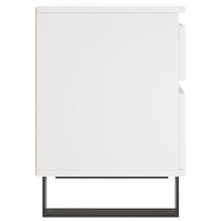 Comodino-Tavolino da notte Bianco 40x35x50 cm in Legno Multistrato 471750