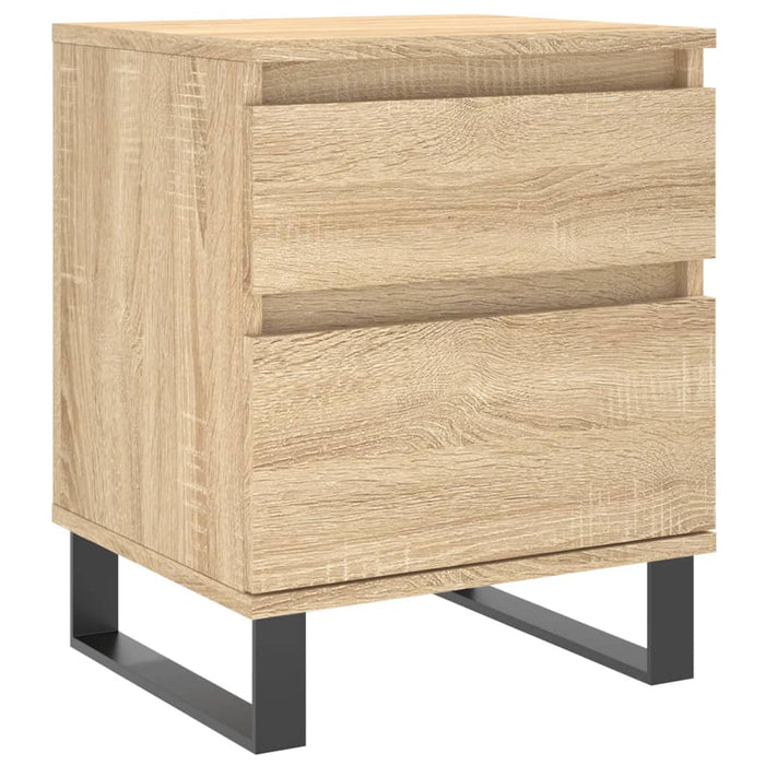 Comodini 2pz-Set di 2 Tavolino da notte Rovere Sonoma 40x35x50 cm in Legno Multistrato 482120