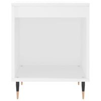 Comodini 2pz Bianchi 40x35x50 cm in Legno Multistrato 830701