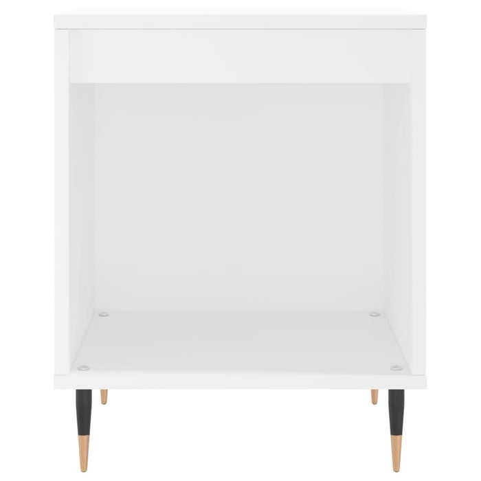 Comodini 2pz Bianchi 40x35x50 cm in Legno Multistrato 830701