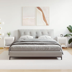 Comodini 2pz Bianchi 40x35x50 cm in Legno Multistrato 830701