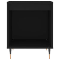 Comodino Nero 40x35x50 cm in Legno Multistrato 830702
