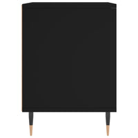 Comodino Nero 40x35x50 cm in Legno Multistrato 830702