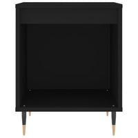 Comodini 2pz Neri 40x35x50 cm in Legno Multistrato 830703