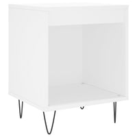Comodino Bianco 40x35x50 cm in Legno Multistrato 830716