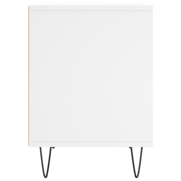 Comodino Bianco 40x35x50 cm in Legno Multistrato 830716
