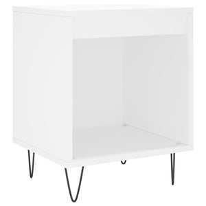 Comodini 2pz Bianchi 40x35x50 cm in Legno Multistrato 830717