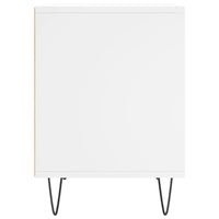 Comodini 2pz Bianchi 40x35x50 cm in Legno Multistrato 830717