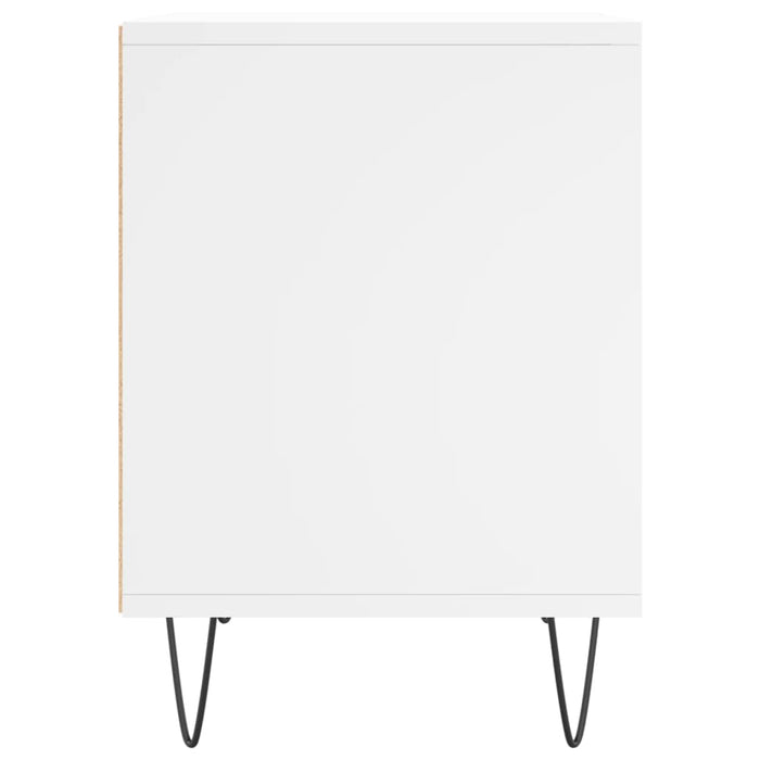 Comodini 2pz Bianchi 40x35x50 cm in Legno Multistrato 830717