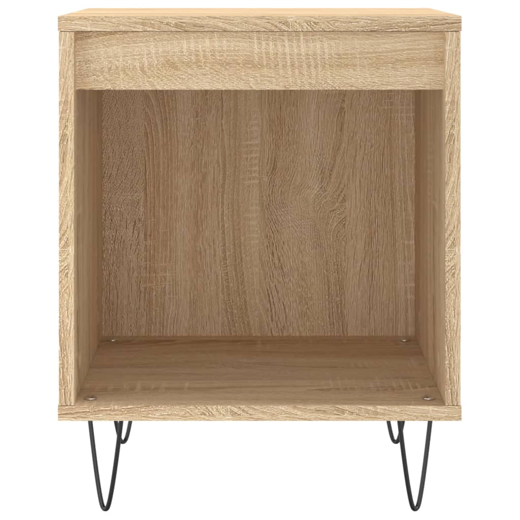 Comodini 2pz-Set di 2 Tavolino da notte Rovere Sonoma 40x35x50 cm in Legno Multistrato 394722