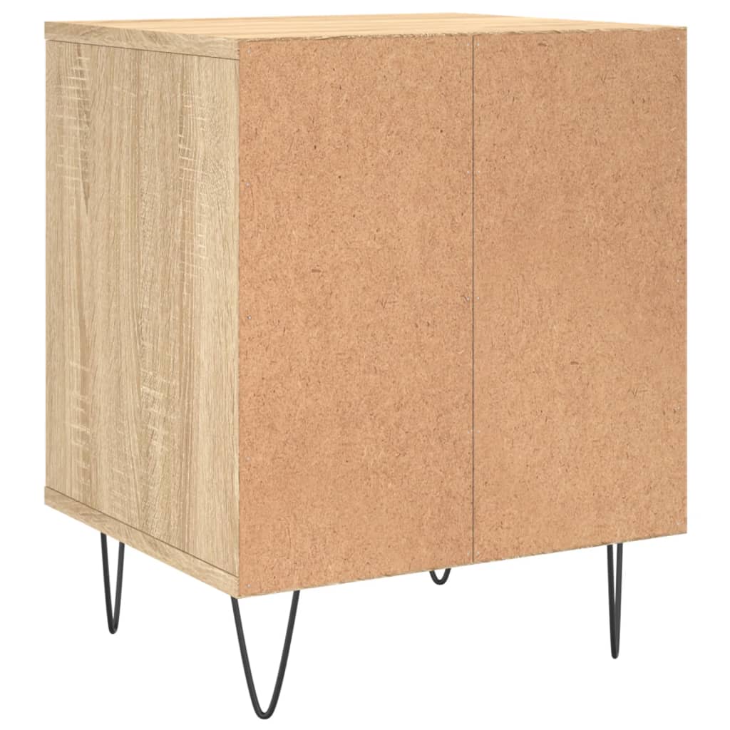Comodini 2pz-Set di 2 Tavolino da notte Rovere Sonoma 40x35x50 cm in Legno Multistrato 394722