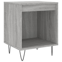 Comodini 2pz Grigio Sonoma 40x35x50 cm in Legno Multistrato 830729