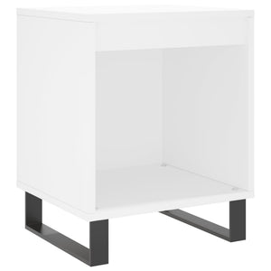 Comodino Bianco 40x35x50 cm in Legno Multistrato 830732