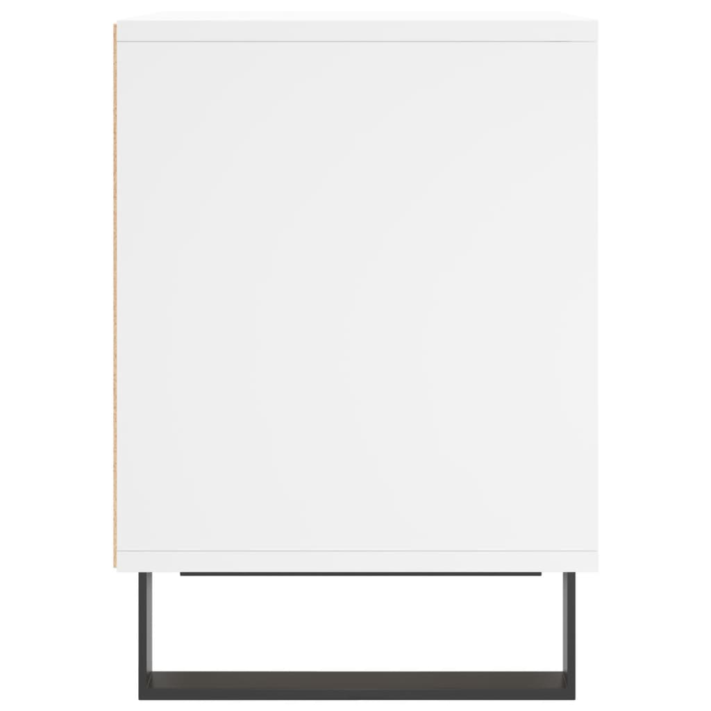 Comodino Bianco 40x35x50 cm in Legno Multistrato 830732