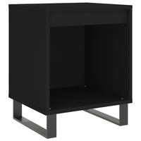 Comodino Nero 40x35x50 cm in Legno Multistrato 830734