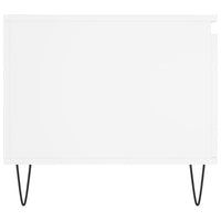 Tavolino da Salotto Bianco 100x50x45 cm in Legno Multistrato 830828