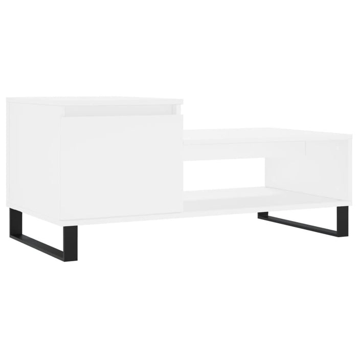 Tavolino da Salotto Bianco 100x50x45 cm in Legno Multistratocod mxl 126712