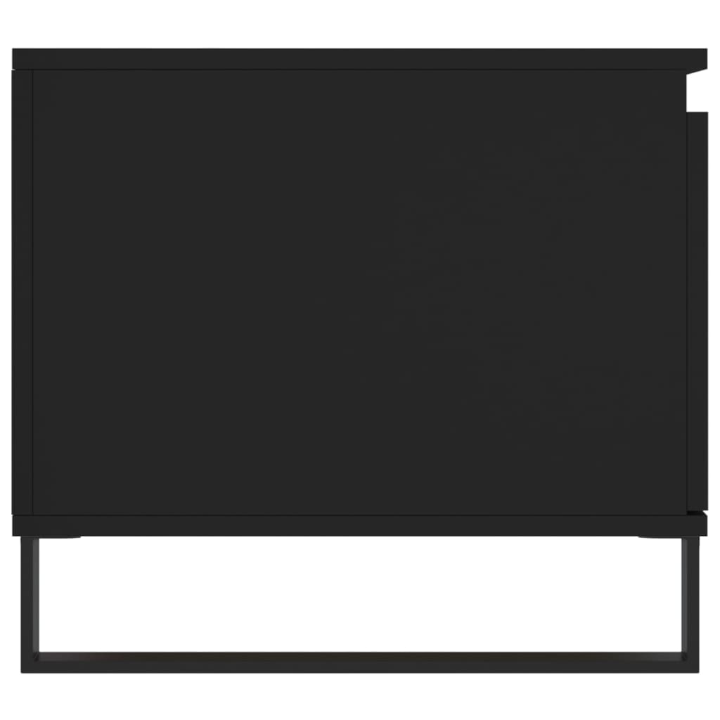 Tavolino da Salotto Nero 100x50x45 cm in Legno Multistrato 830837