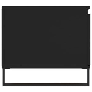 Tavolino da Salotto Nero 100x50x45 cm in Legno Multistrato 830837