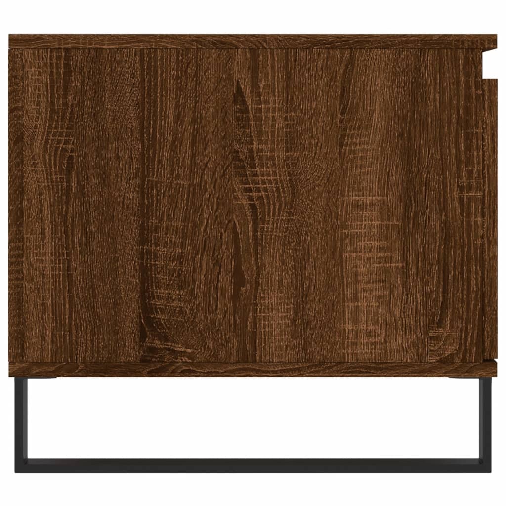 Tavolino da Salotto Rovere Marrone100x50x45cm Legno Multistrato 830843
