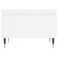 Tavolino da Salotto Bianco 50x46x35 cm in Legno Multistrato 830844