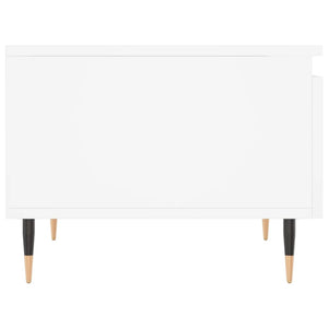 Tavolino da Salotto Bianco 50x46x35 cm in Legno Multistrato 830844