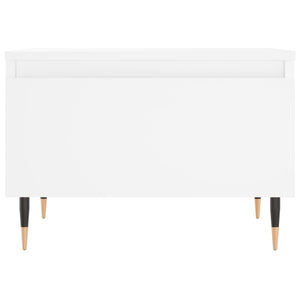 Tavolini da Salotto 2pz Bianchi 50x46x35cm in Legno Multistrato 830845