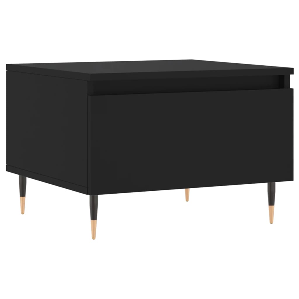 Tavolino da Salotto Nero 50x46x35 cm in Legno Multistrato 830846