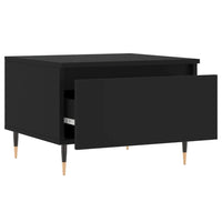 Tavolino da Salotto Nero 50x46x35 cm in Legno Multistrato 830846
