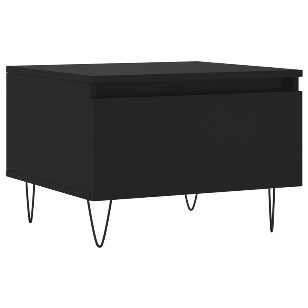 Tavolino da Salotto Nero 50x46x35 cm in Legno Multistratocod mxl 118763