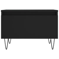 Tavolini da Salotto 2pz Neri 50x46x35 cm in Legno Multistrato 830863