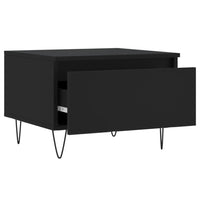 Tavolini da Salotto 2pz Neri 50x46x35 cm in Legno Multistrato 830863