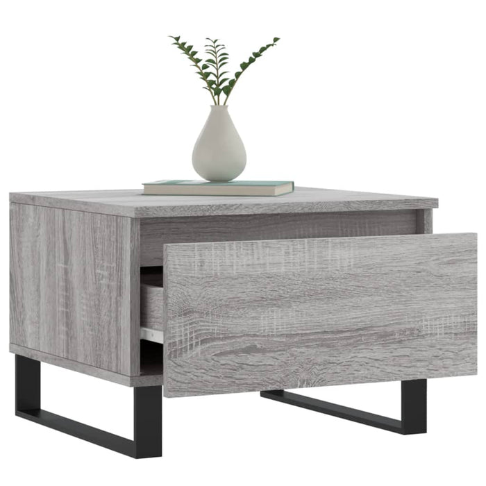 Tavolini Salotto 2pz Grigio Sonoma 50x46x35cm Legno Multistrato